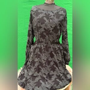 NWT Universal Thread Balloon Sleeve Cut-Out Mini Dress Size L